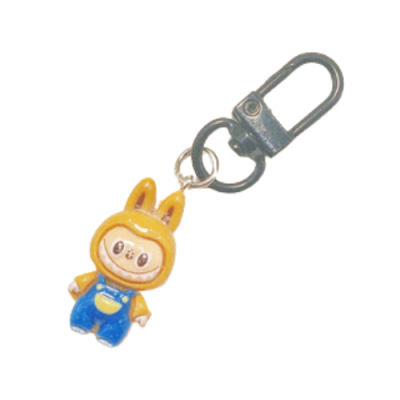 Adorable Labubu Keychain Brown Color Hanging Decoration Bag Accessories Gift